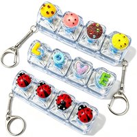 Keyboard Keychain Fidget Toy - POT IT Clickable Buttons Stress Relief, Portable Desk key Accessory Office Decor Gift