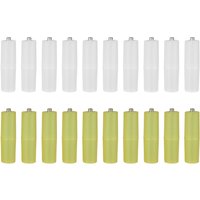10PCS AAA to AA Size Cell Battery Converter Adapter Batteries Holder Case Switcher AAA to AA Battery Adapter