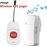 Wireless SOS Emergency Button for Elderly & Patient – Caregiver Pager with Home Remote Help and Doorbell