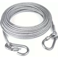 2/5/10M Stainless Steel Rope Multifunctional Clothesline Bite Thickened Durable High Tensile Strength Anti Wear Extended Leash