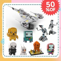 MOC Nostalgic Movie Airplane Model Building Blocks Action Figures Mecha Johnnyed Cartoon Puppy Dog Model Rocket Bricks Toy Gifts