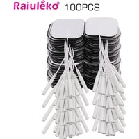 20/100p 5x5cm TENS Ems Nerve Muscle Stimulator Electrode Pads Gel Electrode Pads Tens Electrodes Physiotherapy Machine 2mm Plug