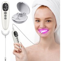 Jitesy Rechargeable Teeth Whitening LED Accelerator Lights 18 Diode Powerful Red & Blue Dual Led Gum Light Removes Yellow Stains