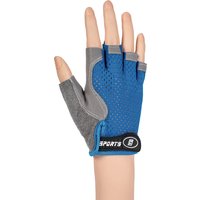 AliExpress NONE Children's cycling gloves for boys and girls, thin half-finger design, shock-absorbing for road bicycles
