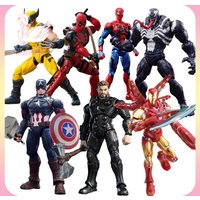 Original Blokees Marvel Champion Class Model Kits Spider-Man Iron Man Action Figures Peripheral Collection Toys Boy Gifts