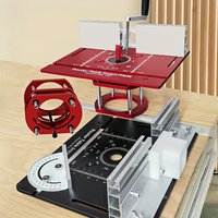 Nouveau jeu de plaques d'insertion de Table de routeur, ascenseurs de routeur pour plaque d'insertion de Table de routeur pour le travail du bois rainurage coupe chanfreinage Table