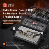 YCS CH898 Divine Dragon Flame PCB Preheating Station 40-260°C Heating Platform with 3 Presets and Clamping Arms for Phone Repair