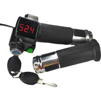 AliExpress TOOPRE E-Bike Throttle Grip Ebike Handlebar TwistThrottle Grips Red LED Throttle Grip Brand New High Quality New Arrival
