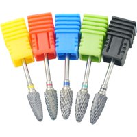 5-in-1 Nail Drill Bits Set Electric Manicure Milling Cutters Gel Polish Remover Burr for Nail Care