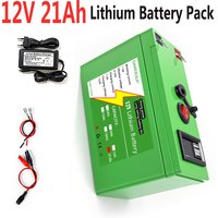 9Ah 21Ah Lithium Rechargeable Battery 12V 18650 Battery Pack for LED solar energy storage kid’s car outdoor power supply
