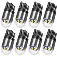 8x Car Interior Light Bulbs - 12 V W5W 0.5W W2,1x9,5d Bulbs Dome Map Cargo Roof Side Light Parker Number Plate Light Globe White
