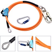 Stahldrahtkern-Flip-Line-Kit, 1/2 Zoll x 8 Zoll, Kletterpositionierungsseil für Baumpfleger, Kletterer, Baumkletterer, Wanderzubehör