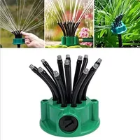 360 Degree Garden Automatic Multi Sprinkler Garden Lawn Sprinklers Roof Cooling Sprinklers Watering Sprinklers Gardening Tools