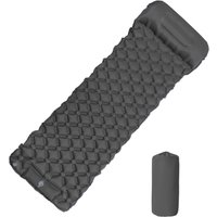 190*60cm Outdoor Camping Inflatable Mattress Sleeping Pad With Pillows Ultralight Air Mat Built In Inflator Pump Hiking RV