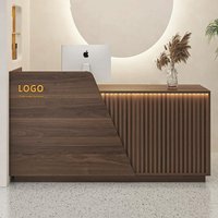Office Modern Reception Desk Beauty Luxury Cashier Podium Reception Desk Retail Desk Mostrador Negocio Commercial Furniture