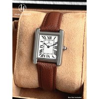 PABLO RAEZ Luxury Women's Watch Leather Strap Stainless Steel Dial Roman numerals Waterproof Watch Elegant Women's Festival Gift