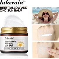 Large Capacity Filling Sunscreen Beef Tallow And Zinc Sun Balm Moisturizing Water Resistant Skin Sun Protection Protects Calms
