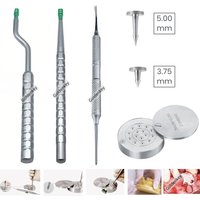 Dental GBR Bone Tack Membrane Fixation Tac Kit Titanium Driver Pin Case Alloy Fixation Stabilization Flat Headed Nail 3.75mm 5mm