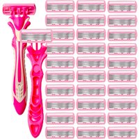 Razor for women 6-Layer blade leg hair underarm shaving knife 6-layer blades razor cross-border spot manual razor Leg shaver