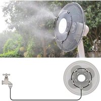 16 Inch Outdoor Fan Cooling Misting System Portable Spray Sprinkler Mist Kit Fan Sprayer Outdoor Garden Patio Nebulizer