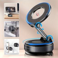 360° Rotating Magnetic Phone Mount & Memo Board – Retractable Suction Cup for Monitor, Desk & Car, Foldable Office Desktop