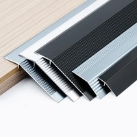 Aluminum Alloy Height Difference Bars Tile Joint Strips Floor Edge Bar Threshold Sealing Strip Anti Slip Slope Pads Step Plate