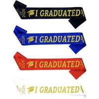 Class of 2026 Graduation Stole Sash I Graduated Happy Graduation Honor Stole Solid Color Unisex Graduation Gown Scarf Graduation