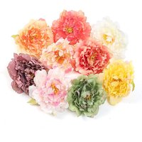 10/20 Pcs Artificial Silk Peony Flowers Candy Box DIY Gifts Headwear Brooch Scrapbook Outdoor Yard Party Indoor Wall Decorations