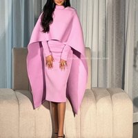 فساتين Cap Sleeve Evening Dresses Elegant Mermaid Short Pink Prom Dress plus size luxury dresses dubai Customized