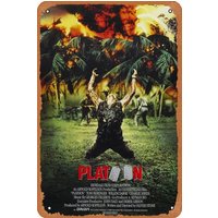 Platoon Movie William Dafoe Vintage Metal Tin Sign Retro Metal Sign Poster Home Bar Pub Garage Decor Gifts Home Wall Art De sign