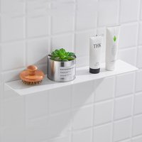 Weiß 200–500 mm Aluminium-Wandmontage, einstöckig, Mehrzweck-Badezimmer, Küche, Duschraum, Toilettenzubehör, Regale