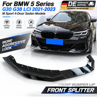 Für BMW 5er G30 G38 LCI 2021 2022 2023 M Sport 4-Türer Limousine Modelle Auto Frontstoßstangen-Splitter Lippe Spoiler Diffusor Karosserie-Kit Auto-Zubehör