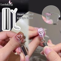 2PCS Nail Art Cat Eye Gel Magnetic Stick Y Shaped Auxiliary Tool for Gel Polish 3D Cat Eye Heart Shapes Effect Manicure DIY Tool