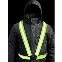 AliExpress NONE Cycling Reflective Strip Safety Vest Adjustable Highly Elastic Electric Scooter Reflective Vest For Running Jogging Fishing