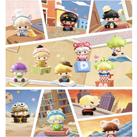 POPMART POP BEAN DIMOO WORLD PIXAR Series Blind Box Surprise Mystery Container Mini Doll Toys Desktop Ornament Set image 4