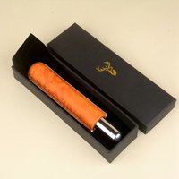 Real Leather Cigar Case Single Tube Cigar Holder 20mm Travel Cigar Humidor 6 inch Stainless Steel Cigar Box Best Cigar Tool