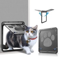 Écran magnétique verrouillable pour animaux de compagnie, porte de fenêtre, maison, entrée libre, facile à installer, mode, extérieur, chien, chat, jardin, nouveau