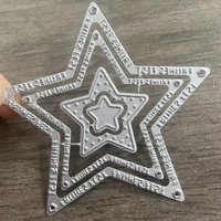 New Design Craft Metal Cutting Die Die Cuts German Happy Holiday Star Scrapbook Album Paper Card Craft Embossing Die Cuts
