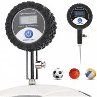 Mini Soccer Ball Pressure Gauge Volleyball Basketball Barometers with Digital Display Soccer Ball Pressure Gauge Pressure Gauge