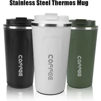 Hot 380/510ML Thermo Cafe Leak_Proof Travel Thermo Cup Double Stainless Steel for Tea Water Coffee Coffee Mug Car Thermos Mug HW