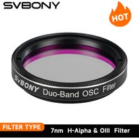 Filtr do teleskopu Svbony SV220, H-Alpha i OIII, dwupasmowy filtr 7nm 1.25'/2', filtr do mgławic, filtr przeciw zanieczyszczeniom świetlnym do astrofotografii