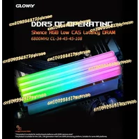 NEW GLOWAY DDR5 32G Ram(16Gx2) 6800 MHz RGB RAM ddr5 motherboard 32G ddr5 ram