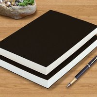 A5 Thick Notebook 200 Sheets/400 Pages, Ins Practical Daily Use, Style Eye Protection Paper Stationery Supplies