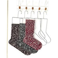 Sock Blockers for Knitting for Kids and Adults, Sock Drying Hanger of Small, Medium, Large for Knitting & Crochet Socks Metal
