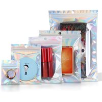 20-50 Pcs 14 Sizes Laser Self-Sealing Plastic Bag Package For Small Business Clear Pouch Jewelry Display Gift Packaging Storage