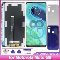 New LCD for for Motorola Moto G8 LCD Display Touch Screen Digitizer Replacement Assembly for Motorola Moto G8 XT2045-1 &Frame