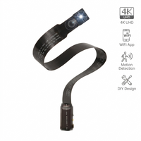 DIY WiFi Camera Kit 1080P/4K HD Mini Surveillance Cam, Flexible Ribbon Cable Design, Remote View App Control, Motion Alert Secur