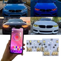 RGB Angel Eye DRL Board For BMW 4 Series F80 M3 F32 F33 F36 F82 M4 LCI 430I 440I 2018-2020 Ikon Adaptive LED Headlight Daytime