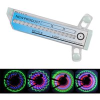 AliExpress NONE Bicycle Wheel Light Waterproof Spoke Light with 30 Patterns Battery Free Safety Tire Light Bike Accessories