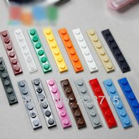 3666 50pcs*Plate 1x6* DIY enlighten block bricks,Compatible With Assembles Particles